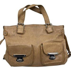 Marc Jacobs tan leather shoulder bag
